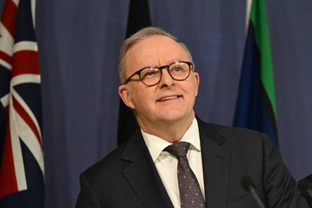PRIME MINISTER ANTHONY ALBANESE PRESSER, Prime Minister Anthony Albanese and Treasurer Jim Chalmers address the media during a press conference in Sydney, Thursday, June 18, 2026.( NO ARCHIVING SYDNEY NEW SOUTH WALES AUSTRALIA  Copyright: xDEANxLEWINSx 20260618144472115143