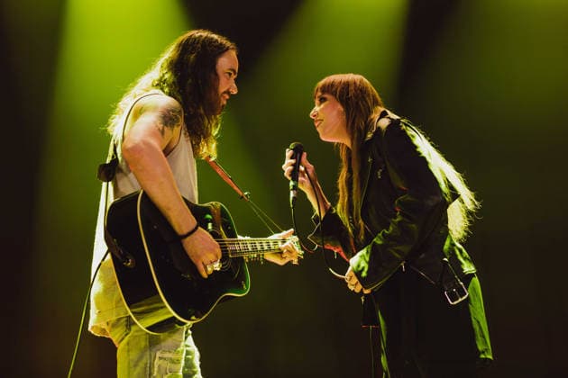 Halestorm Playing an Acoustic Set at Islington Assembly Hall, London Halestorm Lzzy Hale and Joe Hottinger Acoustic Set Islington Assembly Hall London Wednesday 17th June, Credit:Justine Louise Avalon  Copyright: xJustinexLouisex xAvalonx 1110845903