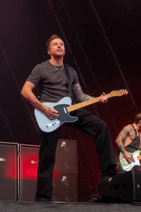 McFly in concert at Thetford Forest, Thetford, UK Thetford, UK, 17 June, 2026. McFly in concert. Pictured left to right, Danny Jones., Credit:Stephen Keable Avalon UK, Norfolk, Thetford, Thetford Forest  Copyright: xStephenxKeablex xAvalonx 1110847159