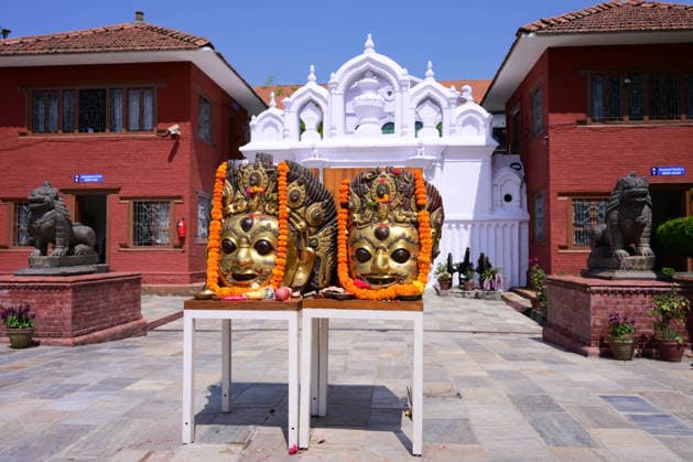 June 18, 2026, Kathmandu, Bagmati, Nepal: The sacred 16th-century Bhairava masks are pictured in a procession as they depart the National Museum of Nepal in Chhauni, Kathmandu, on June 18, 2026, en route to their original shrine in Dolakha after more than three decades abroad. The revered masks were stolen in March 1994 and later trafficked internationally before entering museum circulation in the United States. Following provenance research and legal coordination between Nepali authorities and the Manhattan District AttorneyÃ¢â‚¬â ¢s Office, the masks were formally returned and repatriated to Nepal in December 2023. Their return marks a significant milestone in ongoing efforts to restore stolen cultural heritage to its place of origin and - ZUMAs330 20260618_zsp_s330_007 Copyright: xSafalxPrakashxShresthax