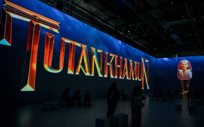Tutankhamun The Immersive Experience, NEC, Birmingham UK Tutankhamun The Immersive Experience arrives at the NEC, Birmingham UK for 12 weeks. Following hugely successful runs in cities such as Madrid, Hamburg, Cairo, Sao Paulo, Barcelona, Vienna, Malmö, London, Glasgow and Stockholm, the groundbreaking 2,000 square metre exhibition invites visitors to step back in time and embark upon an exhilarating journey through ancient Egypt, discovering the myths and mysteries surrounding Pharaoh Tutankhamun. Created in collaboration with Egyptologists and historians, the exhibition features one of Europe™s most expansive immersive video mapping rooms with projections on 8-metre-high surfaces. Blending cutting-edge technology with Egyptian hi  Copyright: xJulesxAnnanx xAvalonx 1110839724