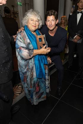 June 17, 2026, London, United Kingdom: Miriam Margolyes and Lee Knight seen posing with the Raindance Icon Award at the Raindance Film Festival Opening Gala held at the Waldorf Hilton, Aldwych. London United Kingdom - ZUMAs197 20260617_aaa_s197_409 Copyright: xPhilxLewisx