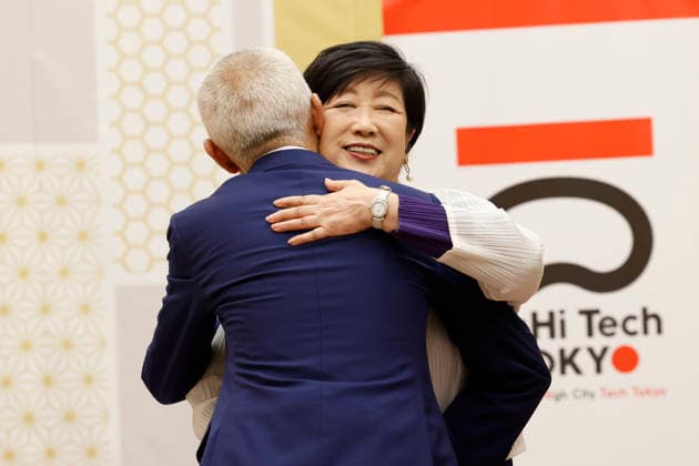 June 18, 2026, Tokyo, Japan: Mayor of London Sadiq Khan and Tokyo Governor Yuriko Koike meet at the Tokyo Metropolitan Government Building. Mayor Khan is on an official visit to Tokyo to strengthen ties with his counterpart, Governor Koike. Tokyo Japan  - ZUMAm191 20260618_aap_m191_014 Copyright: xRodrigoxReyesxMarinx