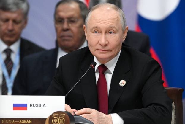 Russia ASEAN Summit 9191035 18.06.2026 Russian President Vladimir Putin attends a plenary session of the Russia-ASEAN Summit in Kazan, Republic of Tatarstan, Russia. Kristina Solovyova Sputnik Kazan Republic of Tatarstan Russia  Copyright: xKristinaxSolovyovax