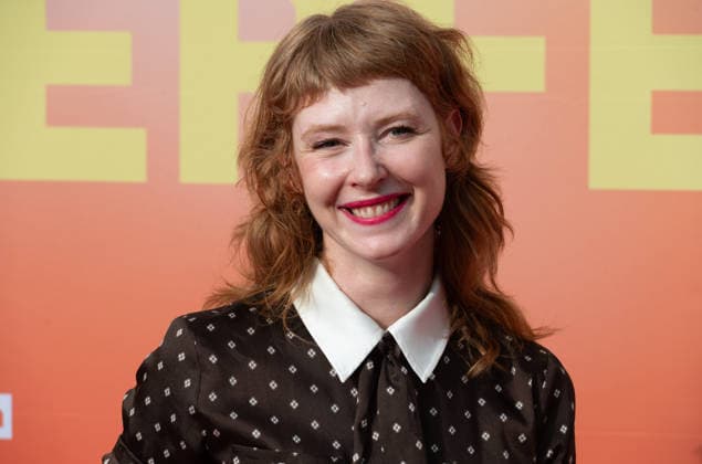 Sarah BAUERETT, Schauspielerin, Portraet, Porträt, Portrait, Angeschnittenes Einzelbild, Einzelmotiv, Roter Teppich, Red Carpet Show, Ankunft, arrival, Sommerfest der Film und Medienstiftung NRW in Koeln, 17.06.2026. *** Sarah BAUERETT, actress, portrait, close-up, single image, single subject, red carpet, red carpet event, arrival, Summer Festival of the Film and Media Foundation NRW in Cologne, June 17, 2026,detected_source_language