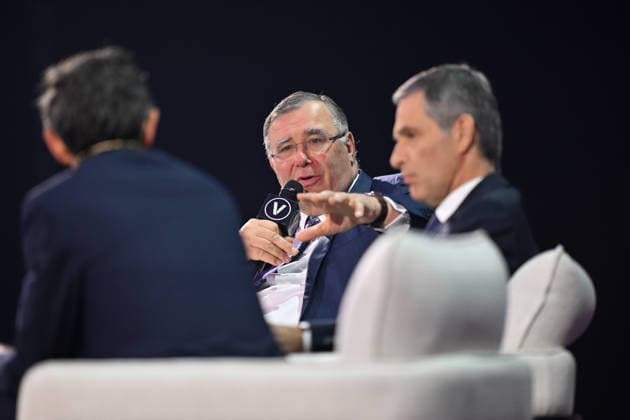 Paris VivaTech 2026 PARIS, FRANCE - JUNE 18: Patrick Pouyanne, Chairman and CEO of TotalEnergies, speaks during the 10th edition of the Viva Technology startup and innovation fair at the Paris Expo Porte de Versailles exhibition center in Paris, France, on June 18, 2026. Mustafa Yalcin Anadolu Paris France. Editorial use only. Please get in touch for any other usage.  Copyright: x2026xAnadoluxMustafaxYalcinx