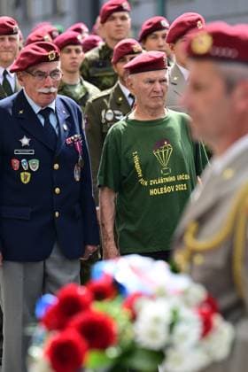 Honouring of Czechoslovak paratroopers memory on 84th anniversary of assassination of Nazi Deputy Reichsprotektor Reinhard Heydrich, on June 18, 2026, in Prague, Czech Republic. (CTKxPhoto MichalxKamaryt) CTKPhotoP2026061803830  CTKPhotoP2026061803830