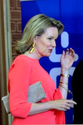 King Philippe And Queen Mathilde Visit Media Square EVERE, BELGIUM - JUNE 18: Queen Mathilde of Belgium pictured visiting Media Square, the RTBF s new headquarters in Brussels.on June 18, 2026 in Evere, Belgium, 18 06 2026 Evere Belgium  Copyright: xPhilipxReynaersx