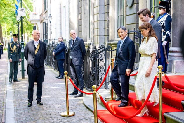 18-06-2026 Statevisit Emperor Naruhito of Japan with the President of the Senate, Ms. Mei Li Vos, and the Speaker of the House of Representatives, Mr. Thom van Campen visited the States General in The Hague on the 2nd day of the 3 day statevisit to the Netherlands. Â  Copyright: xPPEx