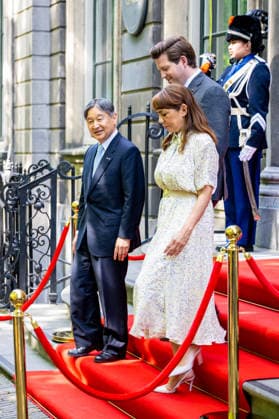 18-06-2026 Statevisit Emperor Naruhito of Japan with the President of the Senate, Ms. Mei Li Vos, and the Speaker of the House of Representatives, Mr. Thom van Campen visited the States General in The Hague on the 2nd day of the 3 day statevisit to the Netherlands. Â  Copyright: xPPEx