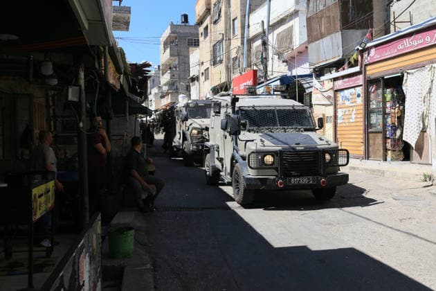 Israeli army raids Balata refugee camp near Nablus Israeli army forces raid Balata refugee camp, east of Nablus in the West Bank, on June 18, 2026. According to local sources, Israeli forces stormed the market during a military operation and detained several Palestinians. Photo by Mohammed Nasser apaimages Nablus West Bank Palestinian Territory 180626_Nablus_MN_00(4) Copyright: xapaimagesxMohammedxNasserx xapaimagesx