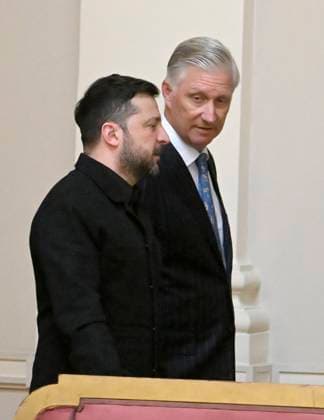 The King Receives Zelensky BRUSSELS, BELGIUM - JUNE 18 : King Philippe receives Volodymyr Zelensky, President of Ukraine, for lunch at the Royal Palace in Brussels..on June 18, 2026 in Brussels, Belgium, 18 06 2026 Brussels Belgium  Copyright: xBertxVanxDenxBrouckex