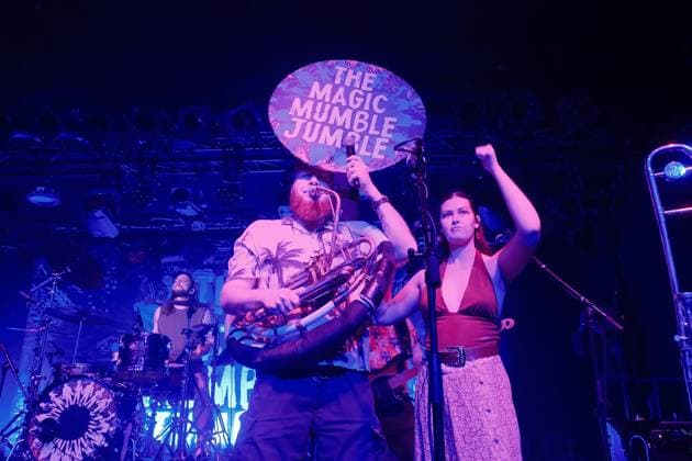17.06.2026 xkhx Kassel, Kulturzelt Konzert The Magic Mumble Jumble BAND MEMBERS Paul Istance - Lead vocals, Trumpet Erik Stein - Drums Leah Uijterlinde Clarinet, Trombone, Vocals Hugrun Elfa - Posaune, Vocals Reid Steenhuis Piano, Hammond, Vocals Pim Koppen Bass, Vocals David Uijterlinde - Electric guitar, Vocals Leroy van der Poel Sousaphone, Euphonium, Trombone, Vocals *** June 17, 2026 xkhx Kassel, Kulturzelt Concert KH