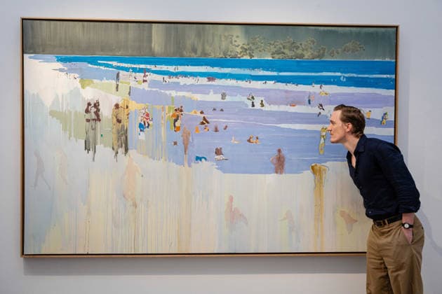 Sotheby s London Modern and Contemporary June Sales Preview, London, UK 18 June 2026 Hurvin Anderson s Untitled (Beach Scene), estimated at Â£1,800,000-2,500,000, at Sotheby s London, Mayfair, London, UK, on 18 June 2026. The work will be offered at auction on 24 June 2026 alongside the celebrated Lewis Collection., Credit:Pete Speller Avalon  Copyright: xPetexSpellerx xAvalonx 1111012403