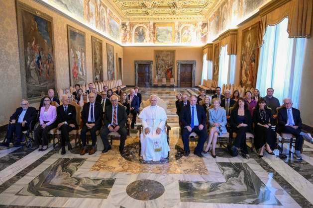 ITALY- REL VATICAN -POPE LEO XVI RECEIVES THE DELEGATION FROM THE HEBREW UNIVERSITY OF JERUSALEM AT THE VATICAN June 18, 2026 Pope Leo XIV receives the delegation from the Hebrew University of Jerusalem AT THE VATICAN June 18, 2026 ITALY REL -June 18, 2026 Pope Leo XIV receives the delegation from the Hebrew University of Jerusalem at the Vatican EDITORIAL USE ONLY - NO BOOKS Copyright: xVATICANxMEDIAx xCatholicxPressxPhotox