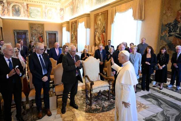 ITALY- REL VATICAN -POPE LEO XVI RECEIVES THE DELEGATION FROM THE HEBREW UNIVERSITY OF JERUSALEM AT THE VATICAN June 18, 2026 Pope Leo XIV receives the delegation from the Hebrew University of Jerusalem AT THE VATICAN June 18, 2026 ITALY REL -June 18, 2026 Pope Leo XIV receives the delegation from the Hebrew University of Jerusalem at the Vatican EDITORIAL USE ONLY - NO BOOKS Copyright: xVATICANxMEDIAx xCatholicxPressxPhotox