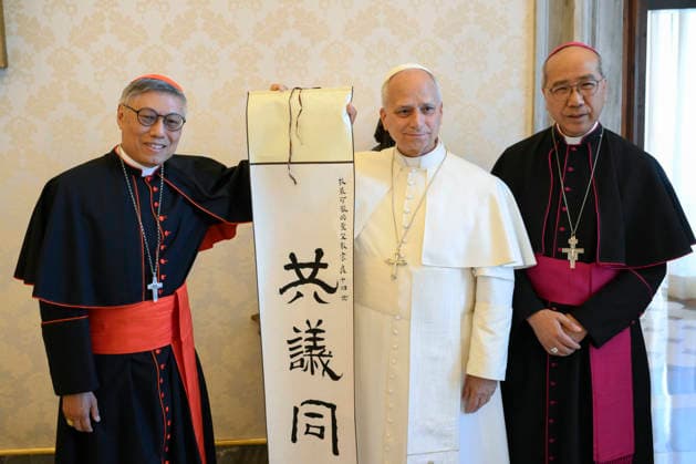 ITALY- REL VATICAN -POPE LEO XVI RECEIVES THE BISHOPS OF HONG KONG AND MACAO AT THE VATICAN June 18, 2026 ITALY REL June 18, 2026 Pope Leo XIV receives the bishops of Hong Kong and Macao at the Vatican EDITORIAL USE ONLY - NO BOOKS Copyright: xVATICANxMEDIAx xCatholicxPressxPhotox