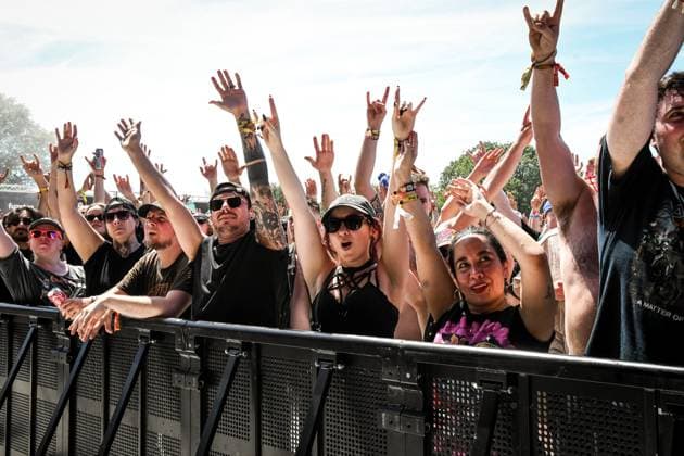Festival visitors pictured at the first day of the Graspop Metal Meeting festival 2026, in Dessel, on Thursday 18 June 2026. The festival takes pace from 18 till 21 June.  JILLxDELSAUX 178060056