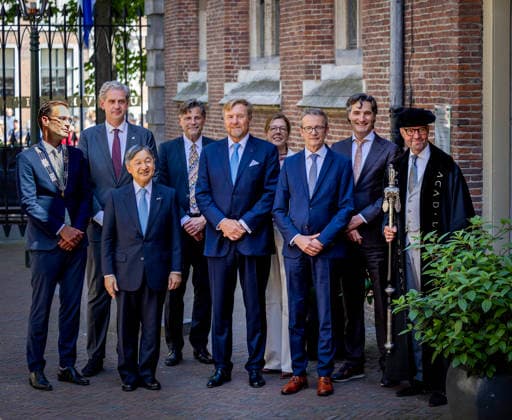 18-06-2026 Statevisit King Willem-Alexander with Emperor Naruhito of Japan visited the temporary exhibition of objects from various Leiden Japan collections and the ˜Sweat Room™ and the botanical garden at the university of Leiden on the 2nd day of the 3 day statevisit to the Netherlands Â  Copyright: xPPEx