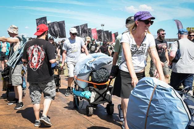 Festival visitors pictured at the first day of the Graspop Metal Meeting festival 2026, in Dessel, on Thursday 18 June 2026. The festival takes pace from 18 till 21 June.  JILLxDELSAUX 178071499