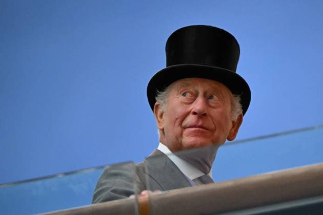 Royal Ascot 2026 BERKSHIRE, UNITED KINGDOM - JUNE 18: King Charles III and Queen Camilla (not seen) attend the third day of the traditional Royal Ascot horse racing event, which has been held since 1711, in Berkshire, United Kingdom on June 18, 2026. Rasid Necati Aslim Anadolu Berkshire United Kingdom. Editorial use only. Please get in touch for any other usage.  Copyright: x2026xAnadoluxRasidxNecatixAslimx