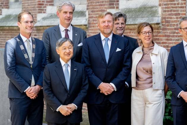 18-06-2026 Statevisit King Willem-Alexander with Emperor Naruhito of Japan visited the temporary exhibition of objects from various Leiden Japan collections and the ˜Sweat Room™ and the botanical garden at the university of Leiden on the 2nd day of the 3 day statevisit to the Netherlands Â  Copyright: xPPEx