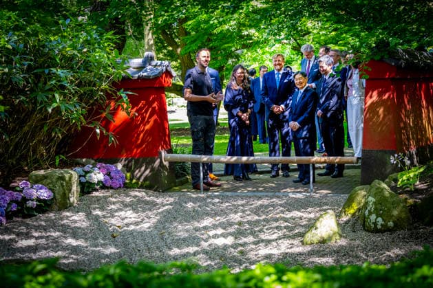 18-06-2026 Statevisit King Willem-Alexander with Emperor Naruhito of Japan visited the temporary exhibition of objects from various Leiden Japan collections and the ˜Sweat Room™ and the botanical garden at the university of Leiden on the 2nd day of the 3 day statevisit to the Netherlands Â  Copyright: xPPEx