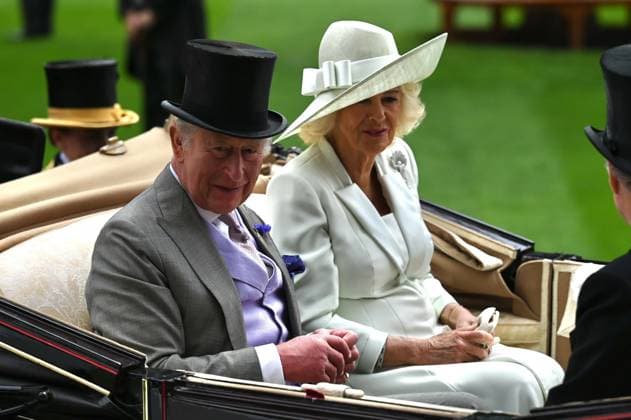 Royal Ascot 2026 BERKSHIRE, UNITED KINGDOM - JUNE 18: King Charles III and Queen Camilla attend the third day of the traditional Royal Ascot horse racing event, which has been held since 1711, in Berkshire, United Kingdom on June 18, 2026. Rasid Necati Aslim Anadolu Berkshire United Kingdom. Editorial use only. Please get in touch for any other usage.  Copyright: x2026xAnadoluxRasidxNecatixAslimx