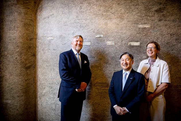 18-06-2026 Statevisit King Willem-Alexander with Emperor Naruhito of Japan visited ˜Sweat Room™ Zweetkamertje with the signature of the King at the university of Leiden on the 2nd day of the 3 day statevisit to the Netherlands. (c) PPE rpe van katwijk  Copyright: xPPEx
