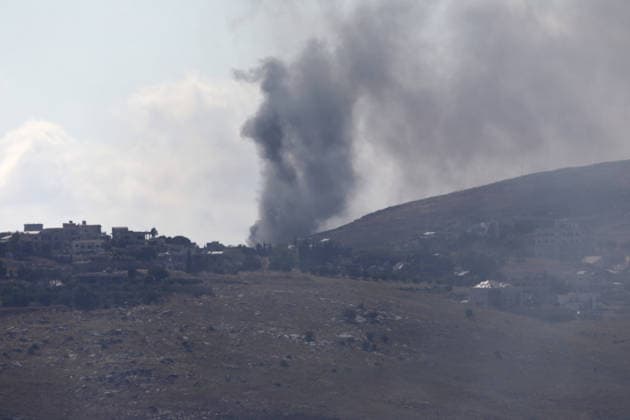 Israeli attacks on Lebanon continue despite the ceasefire NABATIEH, LEBANON - JUNE 18: Smoke rises over Mount Ali al-Tahir following the Israeli attack despite the ceasefire in Nabatieh, Lebanon on June 18, 2026. Ramiz Dallah Anadolu Nabatieh Lebanon. Editorial use only. Please get in touch for any other usage.  Copyright: x2026xAnadoluxRamizxDallahx