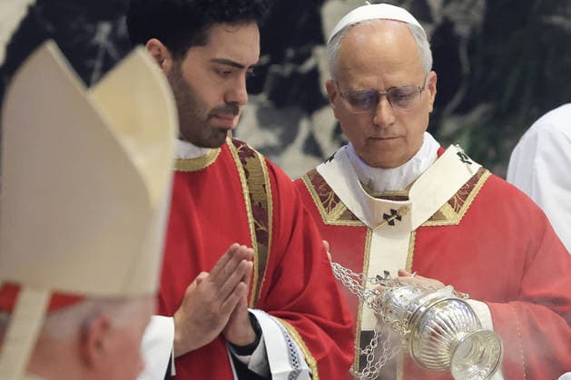 Funeral service of Cardinal Camillo Ruini at the Vatican VATICAN CITY, VATICAN, JUNE 18: Pope Leo XIV attends the funeral mass for Cardinal Camillo Ruini in St. Peter’s Basilica at the Vatican on June 18, 2026. Ruini, who served as Cardinal Vicar of Rome and president of the Italian Episcopal Conference and was one of the representatives of the conservative wing of the Catholic Church, died in Rome, Italy, on June 16 at the age of 95. Riccardo De Luca Anadolu Vatican City Vatican. Editorial use only. Please get in touch for any other usage.  Copyright: x2026xAnadoluxRiccardoxDexLucax