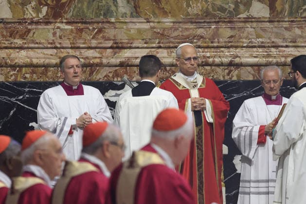 Funeral service of Cardinal Camillo Ruini at the Vatican VATICAN CITY, VATICAN - JUNE 18: Pope Leo XIV attends the funeral Mass for Cardinal Camillo Ruini in St. Peter s Basilica at the Vatican on June 18, 2026. Ruini, who served as Cardinal Vicar of Rome and president of the Italian Episcopal Conference and was one of the most influential representatives of the conservative wing of the Catholic Church, died in Rome, Italy, on June 16 at the age of 95. Riccardo De Luca Anadolu Vatican City Vatican. Editorial use only. Please get in touch for any other usage.  Copyright: x2026xAnadoluxRiccardoxDexLucax