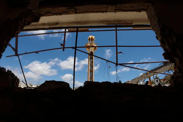 June 18, 2026, Nabatieh District, South Lebanon, lebanon: The Sheikh Ragheb Harb Mosque in the southern Lebanese town of Jibchit has sustained extensive damage following heavy Israeli airstrikes during the recent war. The strikes caused significant destruction to the mosqueÃ¢â‚¬â ¢s structure and surrounding area, as part of a wider wave of attacks that hit the town, damaging homes, infrastructure, and civilian facilities. Nabatieh District lebanon  - ZUMAb339 20260618_znp_b339_006 Copyright: xAbdulxKaderxAlxBayx