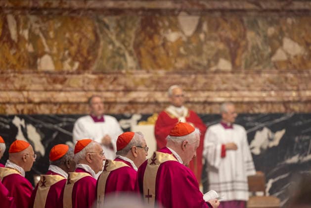 ITALY - POPE LEO XIV ATTENDS THE FUNERAL OF ITALIAN CARDINAL CAMILLO RUINI AT ST PETER S BASILICA IN THE VATICAN - 2026 6 18 Italy, Rome, Vatican, 2026 06 18 .Pope Leo XIV attends the funeral of Italian cardinal Camillo Ruini at St Peter s basilica in The Vatican EDITORIAL USE ONLY - NO BOOKS Copyright: xCLAUDIOxASQUINIx
