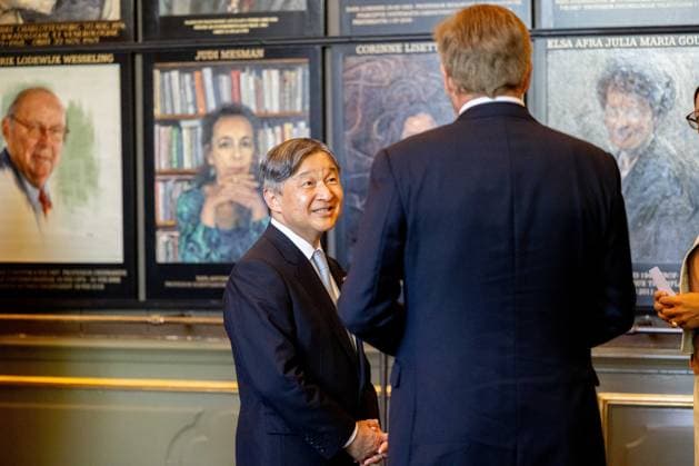 Dutch Royals receive Japan for state visit, day 2, Amsterdam, Netherlands 18 Jun 2026 King Willem-Alexander and Emperor Naruhito during a visit to Leiden University on the second day of the Japanese Emperor s three-day state visit to the Netherlands. Leiden The Netherlands  Copyright: xMischaxSchoemakerx