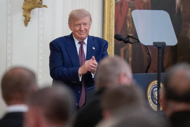 June 18, 2026, Washington, Disitrirct Of Columbia, United States: President Donald Trump delivers remarks during a Medal of Honor ceremony in the East Room of the White House in Washington, D.C., on Thursday, June 18, 2026, honoring retired U.S. Marine Corps Major James Capers, Jr., retired U.S. Army Major Nicholas Dockery, and retired U.S. Marine Corps Colonel John W. Ripley, who was recognized posthumously. Washington United States - ZUMAk206 20260618_znp_k206_005 Copyright: xMattxKaminskyx