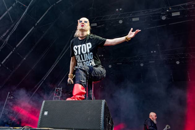 June 18, 2026, Northwich, United Kingdom: SHIRLEY MANSON - lead vocals, of Alt Rock Band Garbage performing at Delamere Forest, Cheshire UK as part of the annual Forest Live summer concert series, Northwich United Kingdom  - ZUMAp211 20260618_aap_p211_005 Copyright: xAndyxVonxPipx