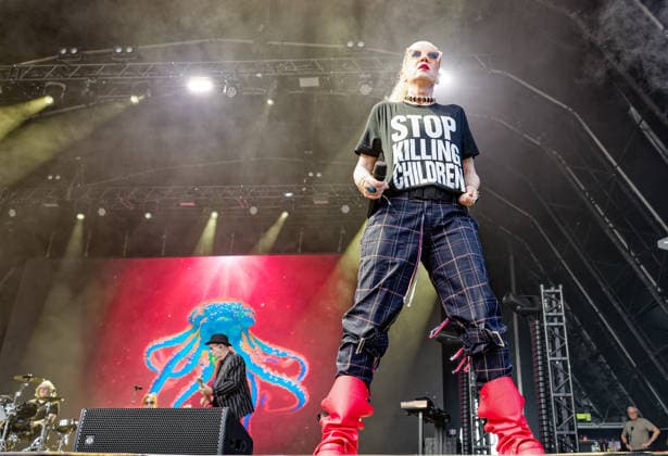 June 18, 2026, Northwich, United Kingdom: SHIRLEY MANSON - lead vocals, of Alt Rock Band Garbage performing at Delamere Forest, Cheshire UK as part of the annual Forest Live summer concert series, Northwich United Kingdom  - ZUMAp211 20260618_aap_p211_007 Copyright: xAndyxVonxPipx