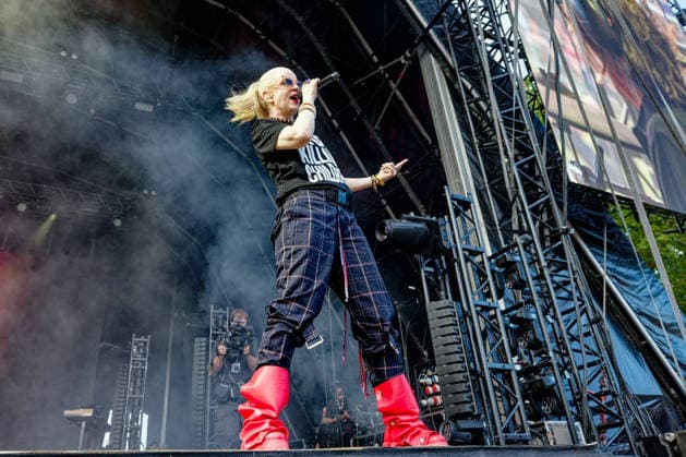 June 18, 2026, Northwich, United Kingdom: SHIRLEY MANSON - lead vocals, of Alt Rock Band Garbage performing at Delamere Forest, Cheshire UK as part of the annual Forest Live summer concert series, Northwich United Kingdom  - ZUMAp211 20260618_aap_p211_013 Copyright: xAndyxVonxPipx