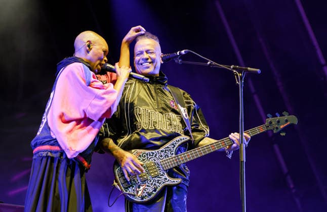 June 18, 2026, Northwich, United Kingdom: SKIN - lead vocals and CASS LEWIS - bass, backing vocals of Alt Rock Band Skunk Anansie performing at Delamere Forest, Cheshire UK as part of the annual Forest Live summer concert series, Northwich United Kingdom  - ZUMAp211 20260618_aap_p211_031 Copyright: xAndyxVonxPipx