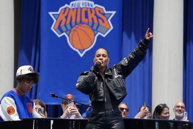 Egypt Daoud Dean, Alicia Keys at a public appearance for Knicks NBA Championship Ceremony, City Hall, New York, NY, June 18, 2026. Photo By: Kristin Callahan Everett Collection Knicks NBA Championship Ceremony PUBLICATIONXNOTxINxCANxCHNxFRAxITAxJPNxNORxPOLxRUSxESPxUKxUSA