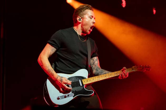 McFly play at British Airways Arc in London, UK - 18 Jun 2026 Danny Jones seen playing live on stage during McFly concert at The British Airways Arc, the newest venue in Olympia. London United Kingdom Copyright: xBonniexBritainx xSOPAxImagesx FLY07354