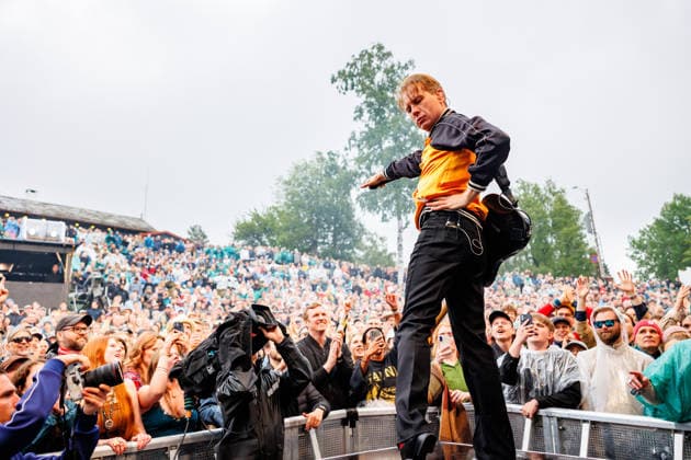 Franz Ferdinand live at OverOslo 2026 Oslo, Norway. 17th, June 2026. The Scottish rock band Franz Ferdinand performs a live concert during the Norwegian music festival OverOslo 2026 in Oslo. Here singer and guitarist Alex Kapranos is seen live on stage. Norway, Oslo  Copyright: xGonzalesxPhoto KetilxMartinsenx
