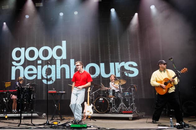 Good Neighbours live at OverOslo 2026 Oslo, Norway. 17th, June 2026. The British band Good Neighbours performs a live concert during the Norwegian music festival OverOslo 2026 in Oslo. Here singer and musician Oli Fox is seen live on stage. Norway, Oslo  Copyright: xGonzalesxPhoto KetilxMartinsenx