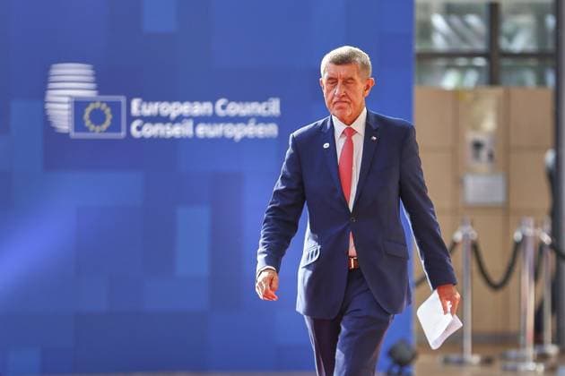 Brüssel, Belgien, 19.06.2026: Europa-Gebäude: EU-Gipfel: Andrej Babis, Ministerpräsident von Tschechien *** Brussels, Belgium, June 19, 2026; European Union Building; EU Summit; Andrej Babiö, Prime Minister of the Czech Republic,detected_source_language Copyright: xdtsxNachrichtenagenturx dts_124023