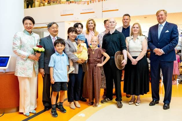 UTRECHT, The Netherlands, 2026-06-19 10:39:28 UTRECHT, 19-06-2026, Princess Maxima Center At the invitation of King Willem-Alexander and Queen Maxima, Emperor Naruhito of Japan is paying a state visit to the Netherlands. Emperor Naruhito is accompanied by Her Majesty Empress Masako. The state visit is a confirmation of the close and historic relationship between Japan and the Netherlands. The countries share 426 years of bilateral relations. PHOTO: NLBeeld POOL Mischa Schoemaker In the photo: Emperor Naruhito and Empress Masako. King Willem-Alexander and Queen Maxima visit the Princess Maxima Center for Pediatric Oncology in Utrecht. After a welcome by children, their parents, and hospital staff, the group visits the research wing. Cr  Copyright: xx x