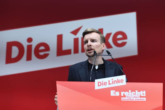 10. Bundesparteitag der Partei Die Linke am 19.06.2026 in der Metropolis Halle in Potsdam Janis Ehling ( Bundesgeschäftsführer Die Linke ) *** 10th National Party Convention of Die Linke on June 19, 2026, at the Metropolis Halle in Potsdam Janis Ehling, National Executive Director of Die Linke,detected_source_language xRx