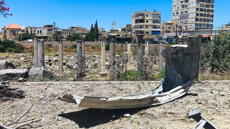 LEBANON, TYRE - JUNE 19, 2026: A historical site damaged in an Israeli airstrike Tyre Lebanon  - ZUMAt113 20260619_zaa_t113_120 Copyright: xAnkharxKochnevax