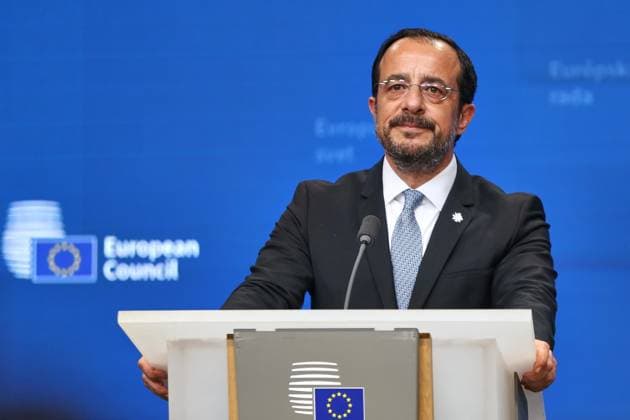 Brüssel, Belgien, 19.06.2026: Europa-Gebäude: Europäischer Rat: Nikos Christodoulides, Präsident der Republik Zypern *** Brussels, Belgium, June 19, 2026, European Council Building, Nikos Christodoulides, President of the Republic of Cyprus,detected_source_language Copyright: xdtsxNachrichtenagenturx dts_124081