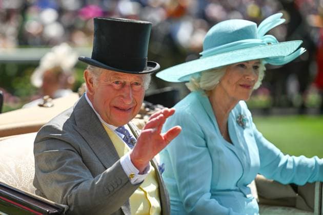 Royal Ascot 2026 BERKSHIRE, UNITED KINGDOM - JUNE 19: King Charles III and Queen Camilla attend the fourth day of the traditional Royal Ascot horse racing event, which has been held since 1711, in Berkshire, United Kingdom on June 19, 2026. Rasid Necati Aslim Anadolu Berkshire United Kingdom. Editorial use only. Please get in touch for any other usage.  Copyright: x2026xAnadoluxRasidxNecatixAslimx